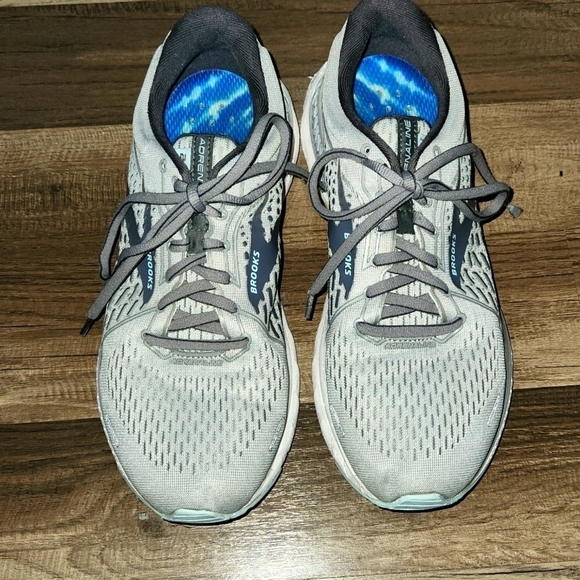 Brooks Adrenaline Running Shoe Sneakers size 9.5 Gray - Picture 2 of 7